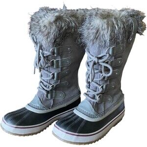 SOREL Women’s Joan of Arctic Boots Rubber Sole Waterproof Size 6 EUC